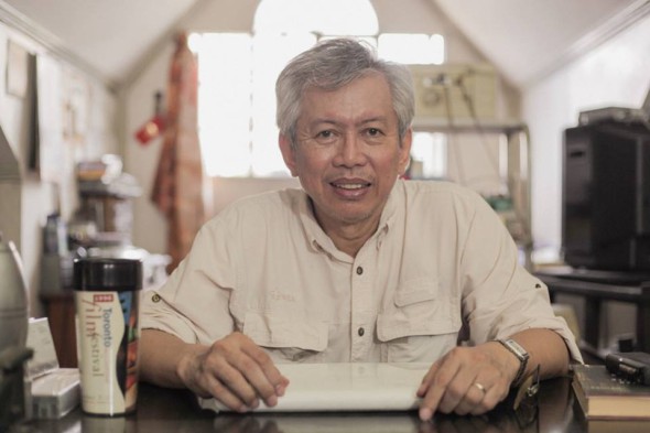 Columnist and screenwriter Jose 'Pete' Lacaba will receive the Gawad Plaridel award on July 24, Wednesday. Photo from the official page of the UP College of Mass Communication. 