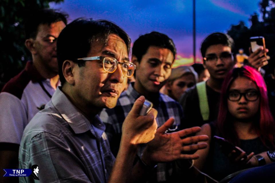 Chancellor Michael Tan had a dialogue with students, Thursday. Photo by Allan Yves Briones