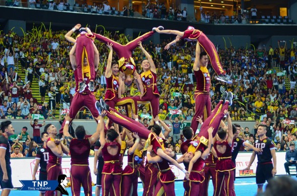 The UP Pep Squad placed third in this year's UAAP Cheerdance competition with 610.5 points.